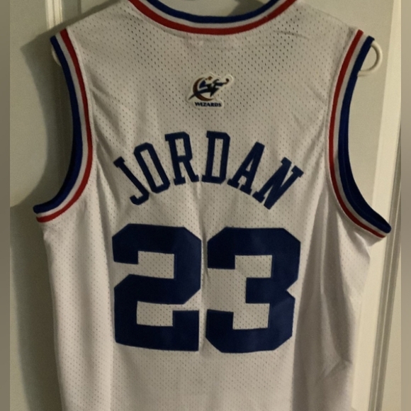 Michael Jordan 2003 NBA Throwback All Star Game Jersey Men XL Washington Wizards - Picture 11 of 14